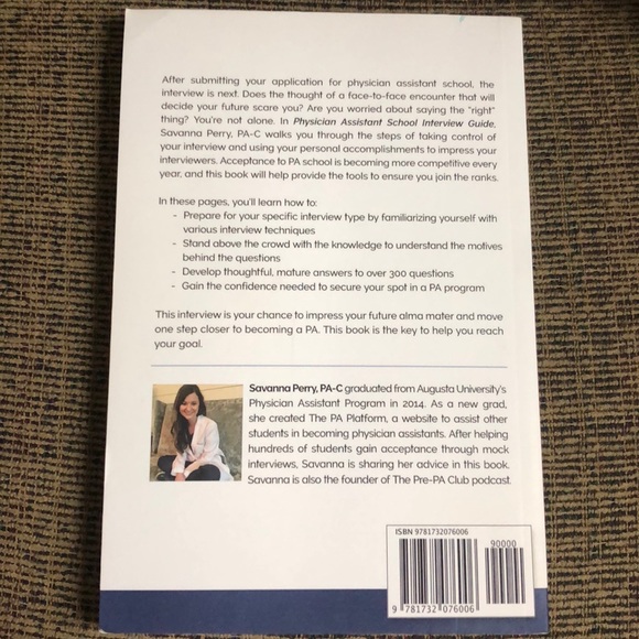 Physician Assistant School Interview Guide Book - Picture 2 of 2
